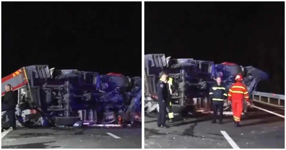 Din salvatori, victime. Detaliul care a dus la răsturnarea autospecialei în care se aflau cinci pompieri