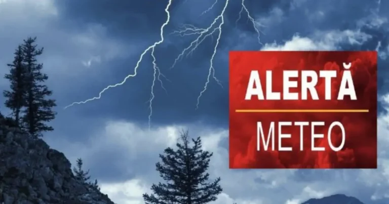 ALERTĂ METEO! Avertizări de ploi abundente și vreme rea