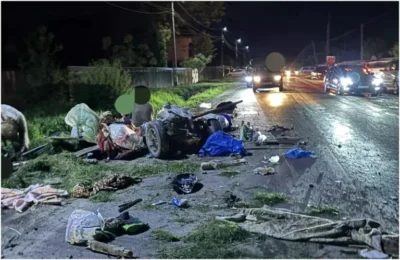 NOAPTEA GROAZEI! Căruță făcută zob de o mașină, bebeluș de doar 3 săptămâni mort pe loc!