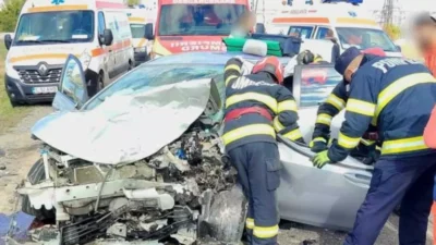 Patru persoane duse de urgență la spital! Impact devastator!