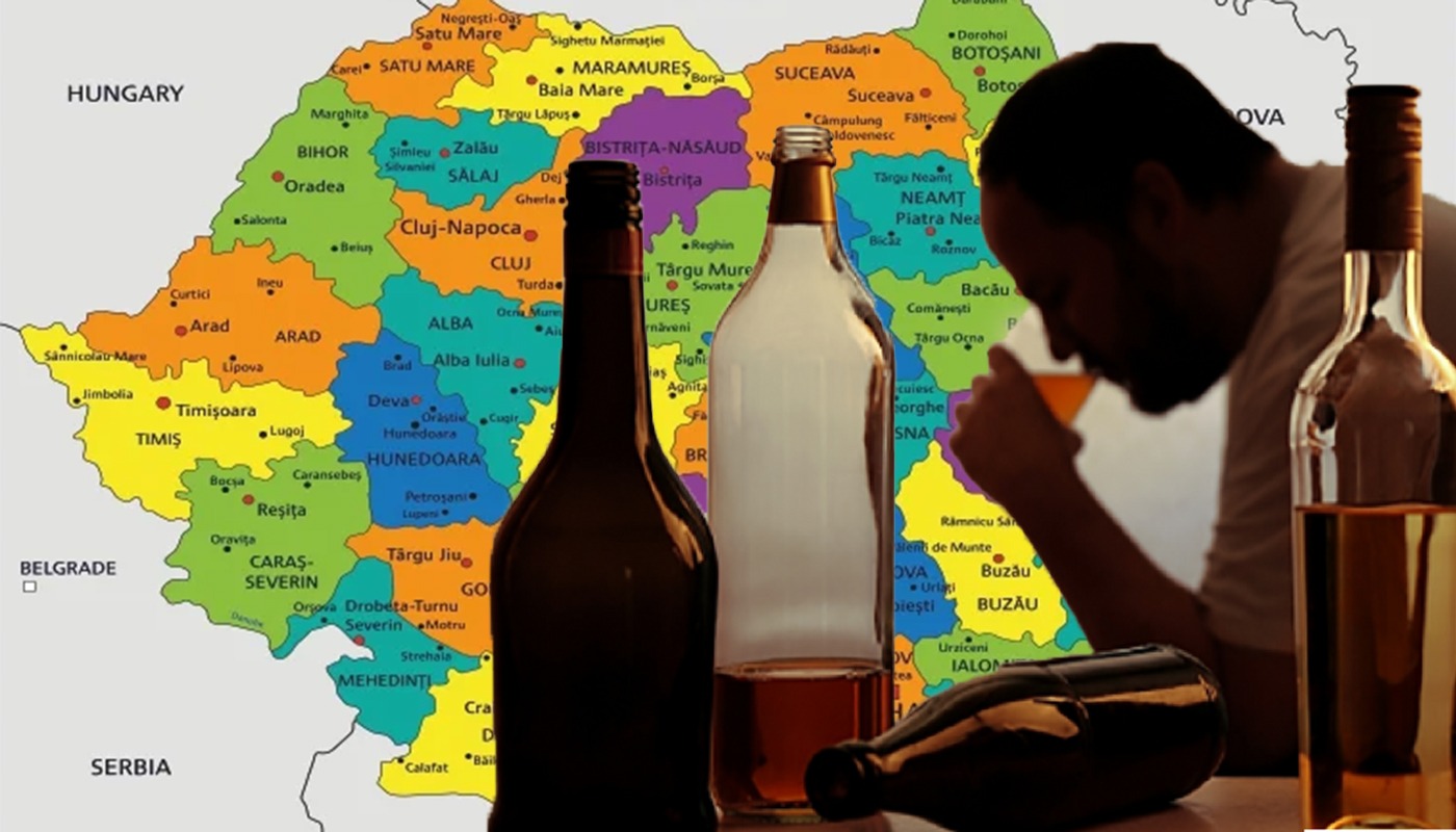S-a aflat topul rușinii: Cele 3 orașe din România unde se bea cel mai mult. Vezi dacă județul tău e în top