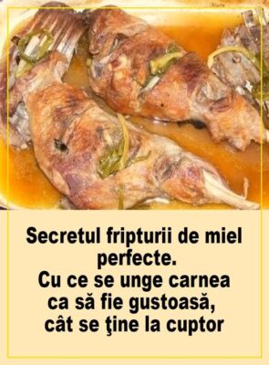 SECRETUL lui Radu Anton Roman pentru o friptură de miel PERFECTĂ este…