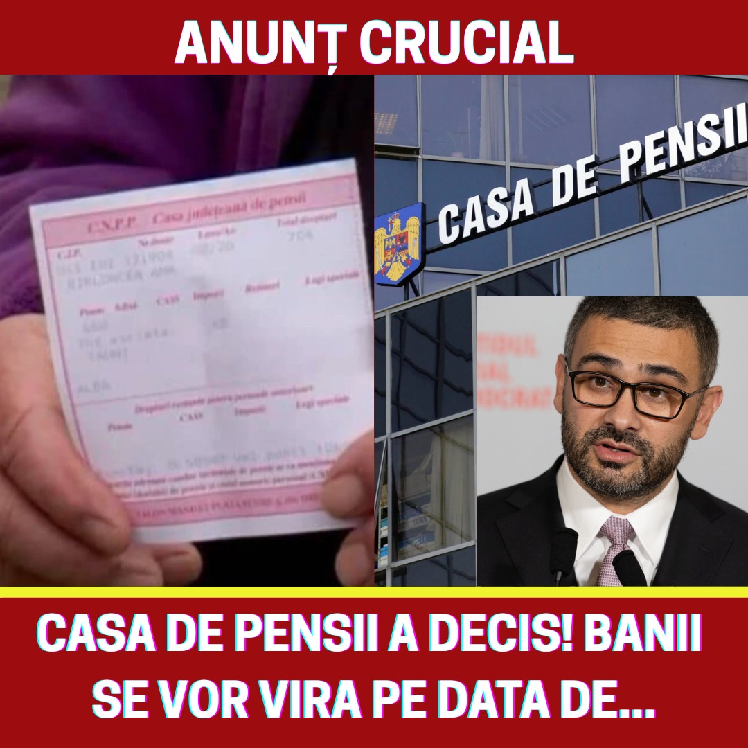 S-a schimbat data. Anunț de la Casa de pensii când se vor da pensiile, de fapt, în Aprilie