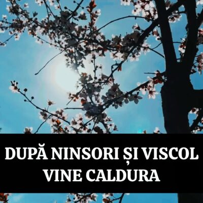 Ninge ca de CRĂCIUN, dar de PAȘTE temperaturile vor urca până la…