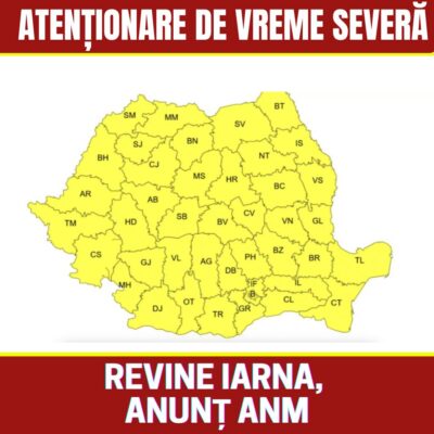 Temperaturile scad DRASTIC și în mai multe regiuni va apărea fenomenul de…