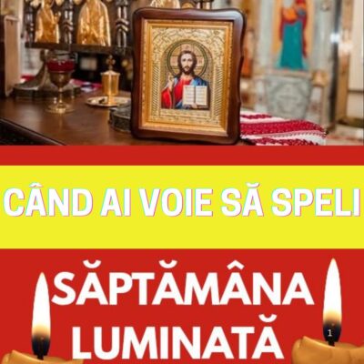 Ai VOIE să speli haine în Săptămâna Luminată doar în zilele de…