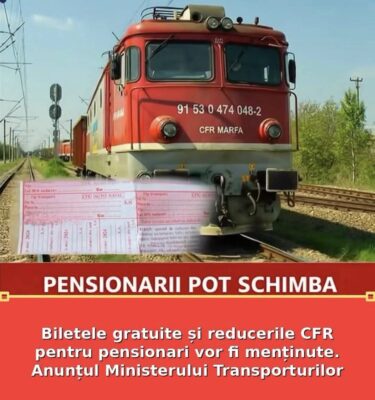 Ministerul Transporturilor a PRELUNGIT facilitățile de călătorie pentru pensionari și veterani până…