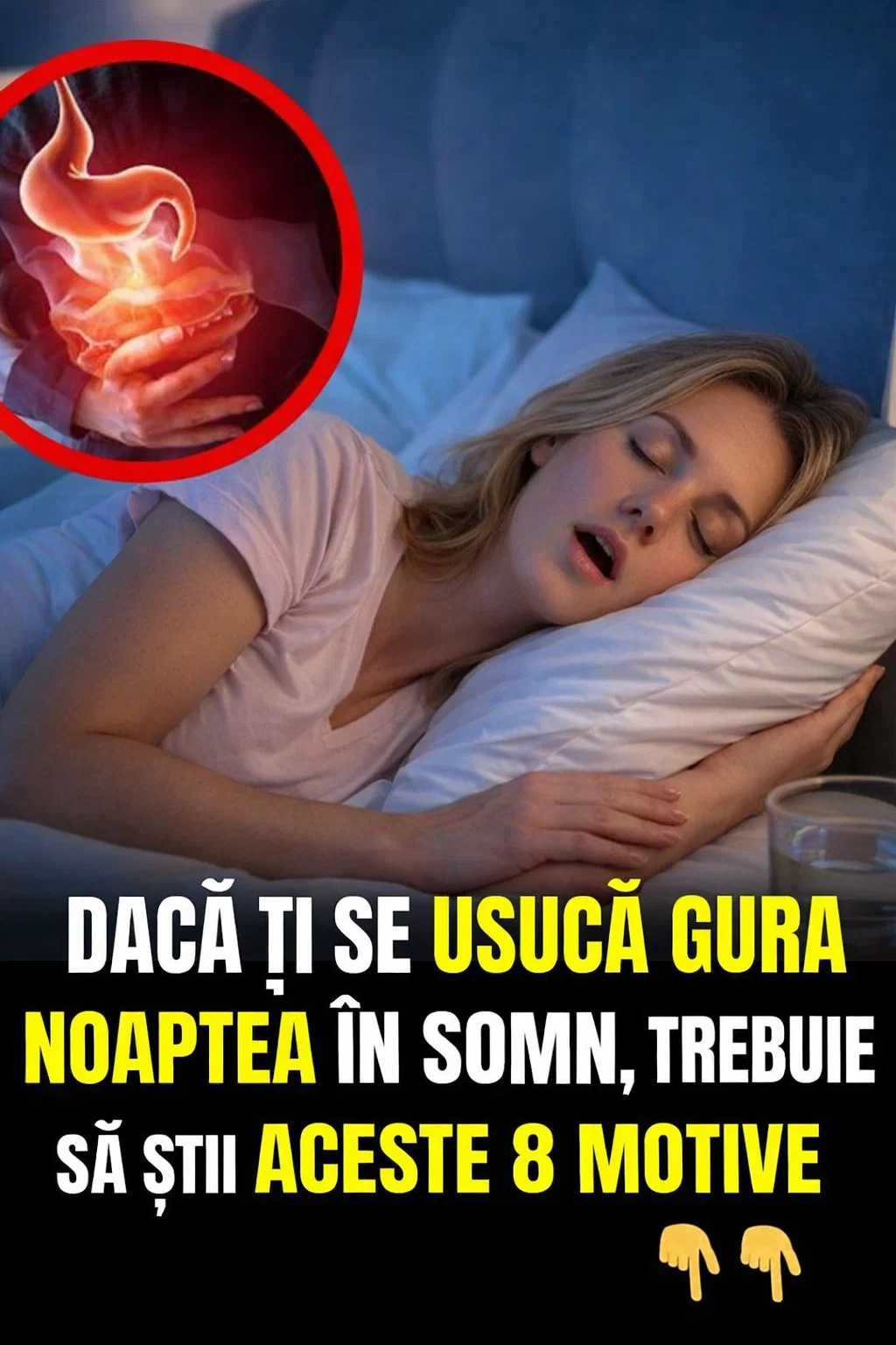 Te trezești cu GURA USCATĂ? Adevăratul MOTIV pentru care se întâmplă asta este…
