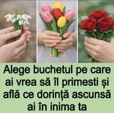 Alegerea buchetului PREFERAT îți dezvăluie ce se ascunde în SUFLETUL…