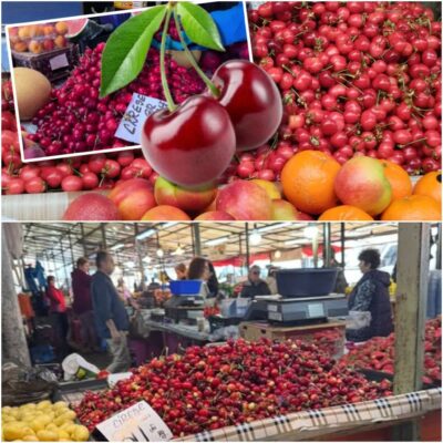 Au apărut primele CIREȘE în piață, însă prețul pentru un SINGUR KILOGRAM este…