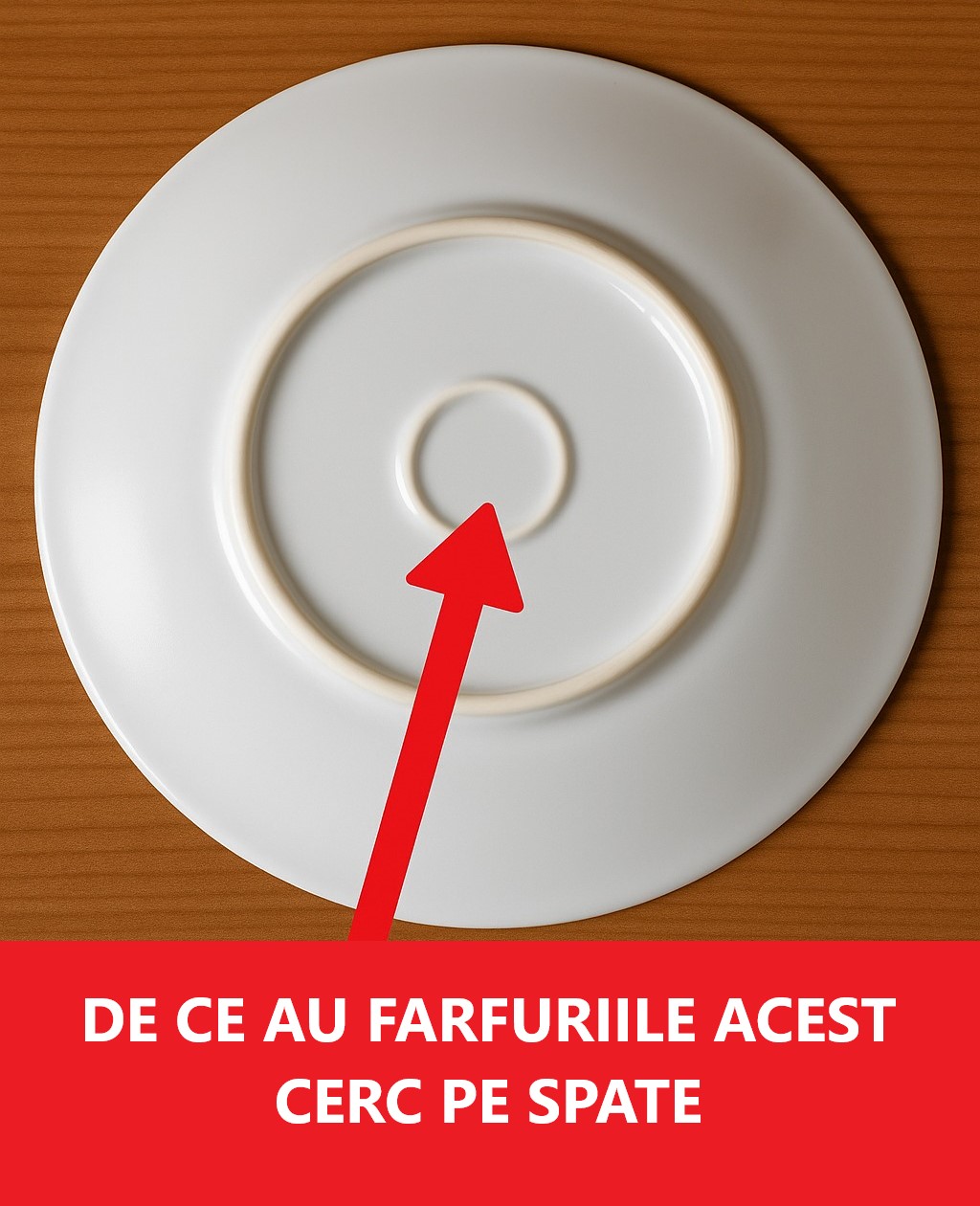 De ce au farfuriile un CERC pe spate? Detaliul acesta este ESENȚIAL pentru…