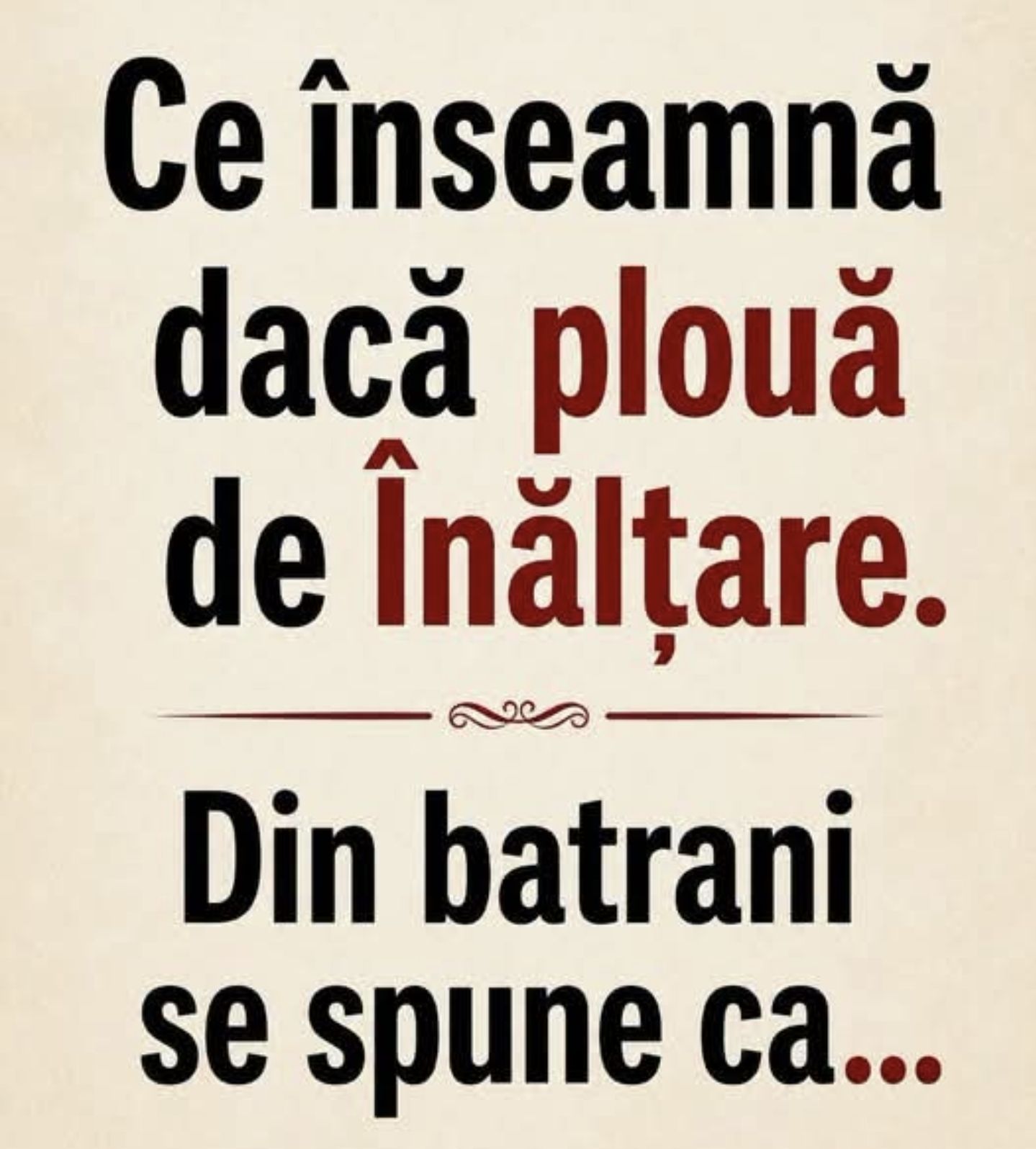 Semnul ASCUNS din ziua de Înălțare: Dacă plouă, înseamnă că urmează un…