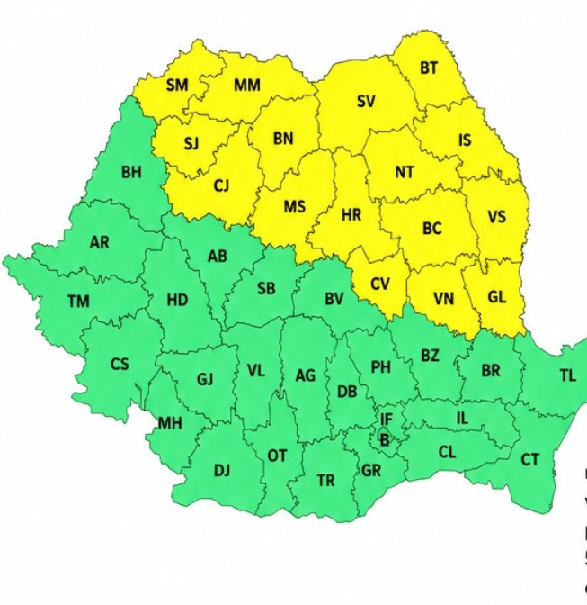Meteorologii anunță VIJELII puternice și grindină în mai multe județe, dar iată unde…
