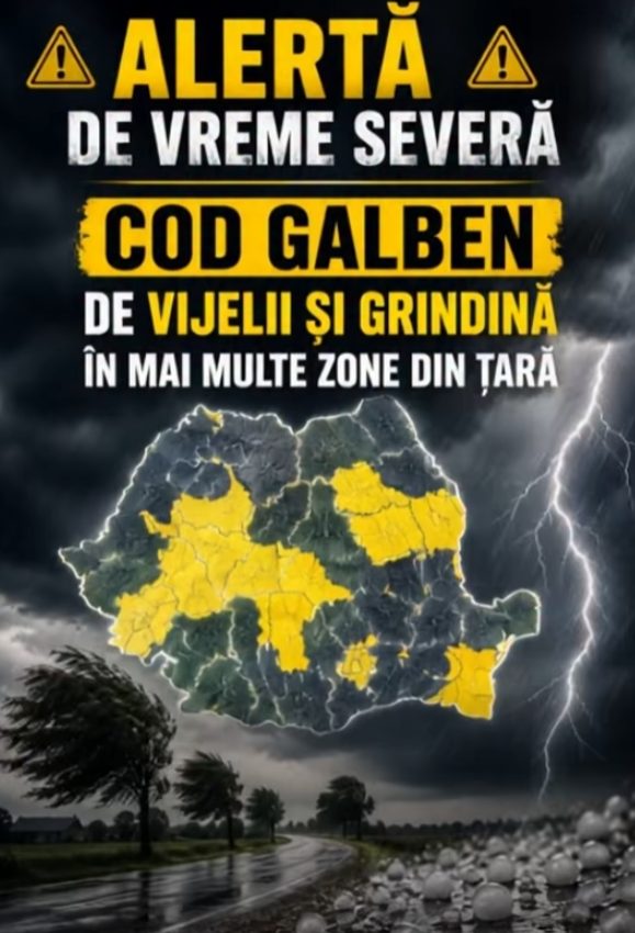 ANM a emis o avertizare pentru nouă județe unde vremea se schimbă radical…
