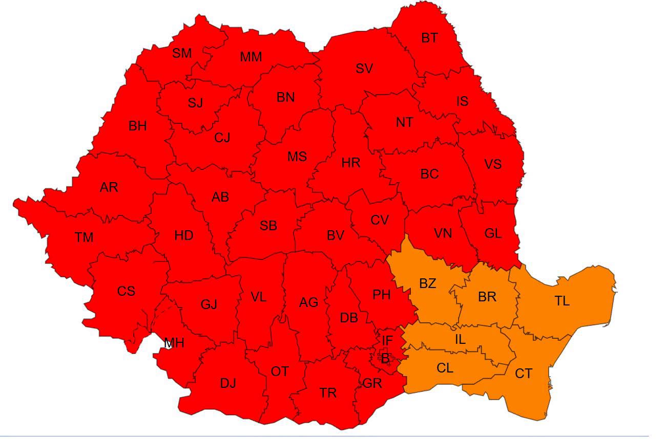 ANM a emis COD ROȘU, temperaturile vor atinge pragul critic de…