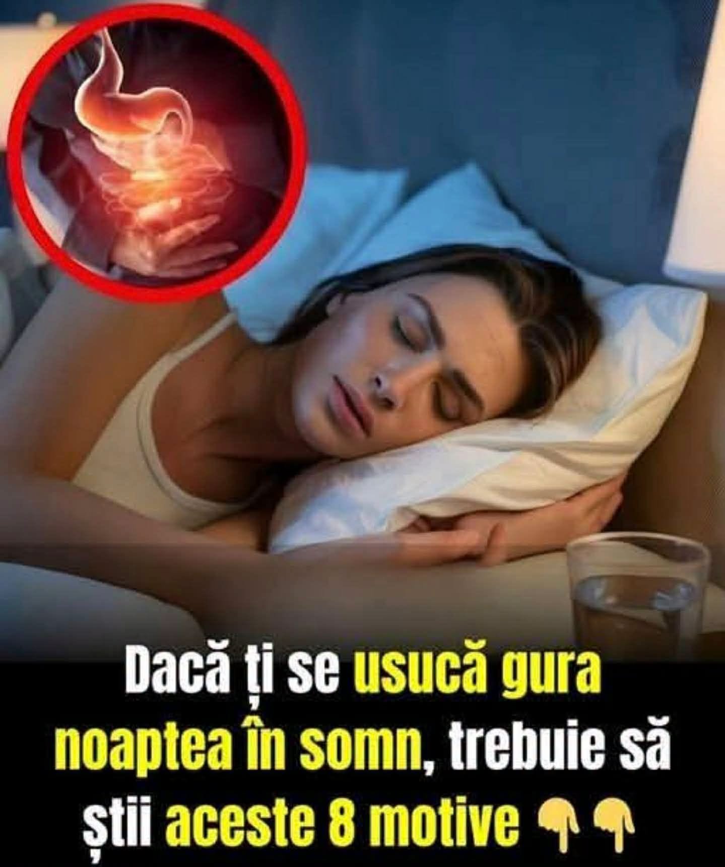 Te trezești cu gura uscată? Iată ce AFECȚIUNI grave ar putea ascunde…