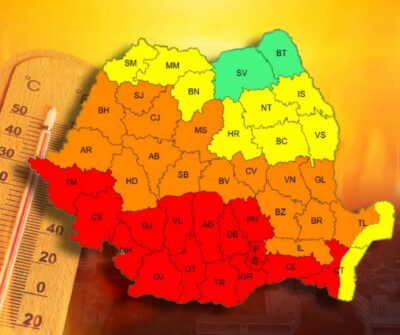 HARTA Noi avertizări meteo! ANM a emis două coduri galbene și unul portocaliu de caniculă