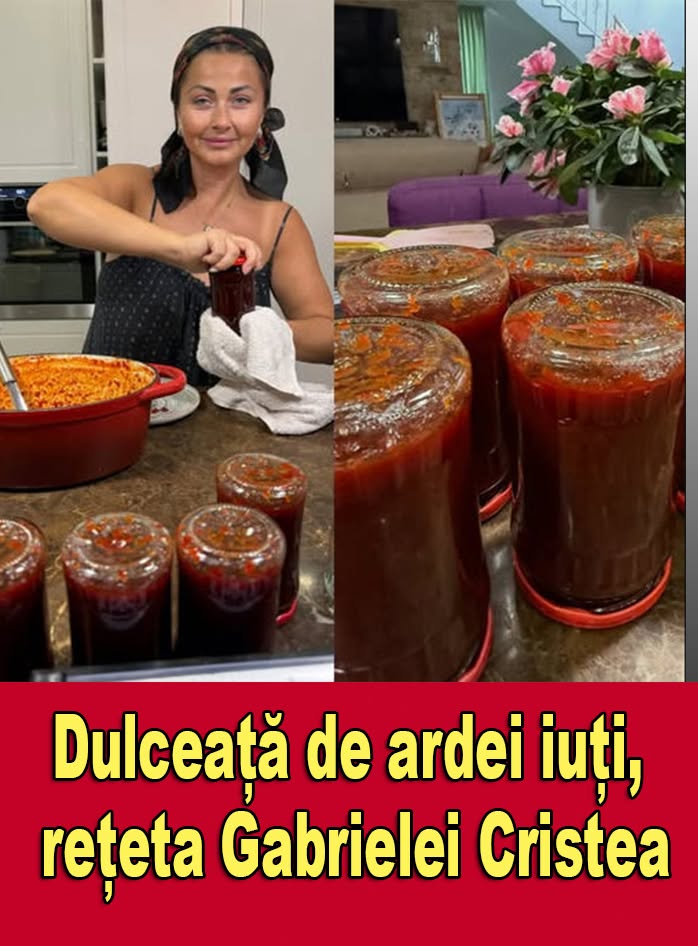 Dulceață de ardei iuți după rețeta Gabrielei Cristea. Ingredientele și pașii de preparare
