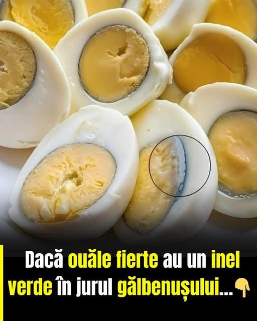 De ce apare cercul verde în jurul gălbenușului la ouăle fierte. Este sau nu periculos?